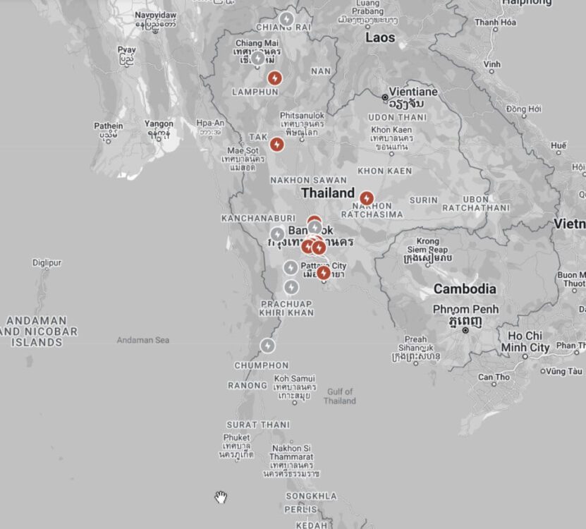 Tesla Supercharger 19 แห่ง ล่าสุดราคาเริ่ม 8.5฿ มีที่ไหนบ้าง